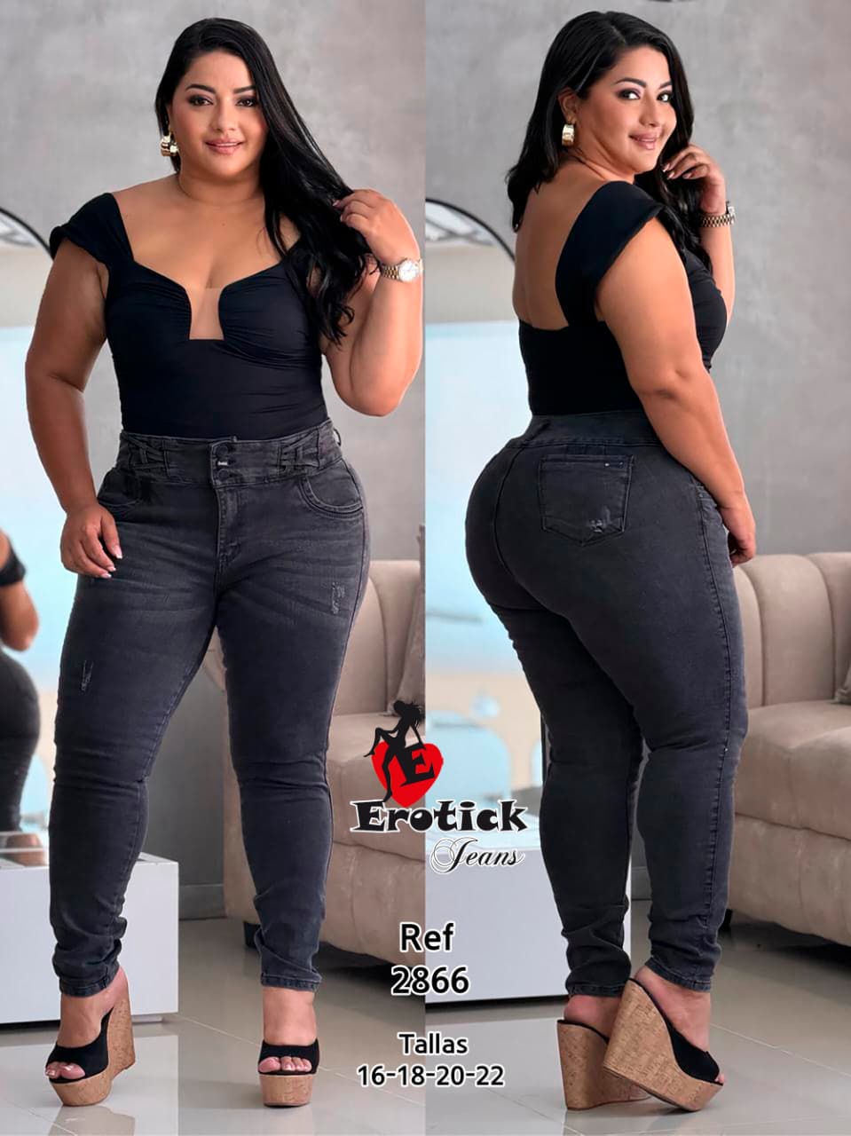 JEANS DE DAMA TALLA GRANDE