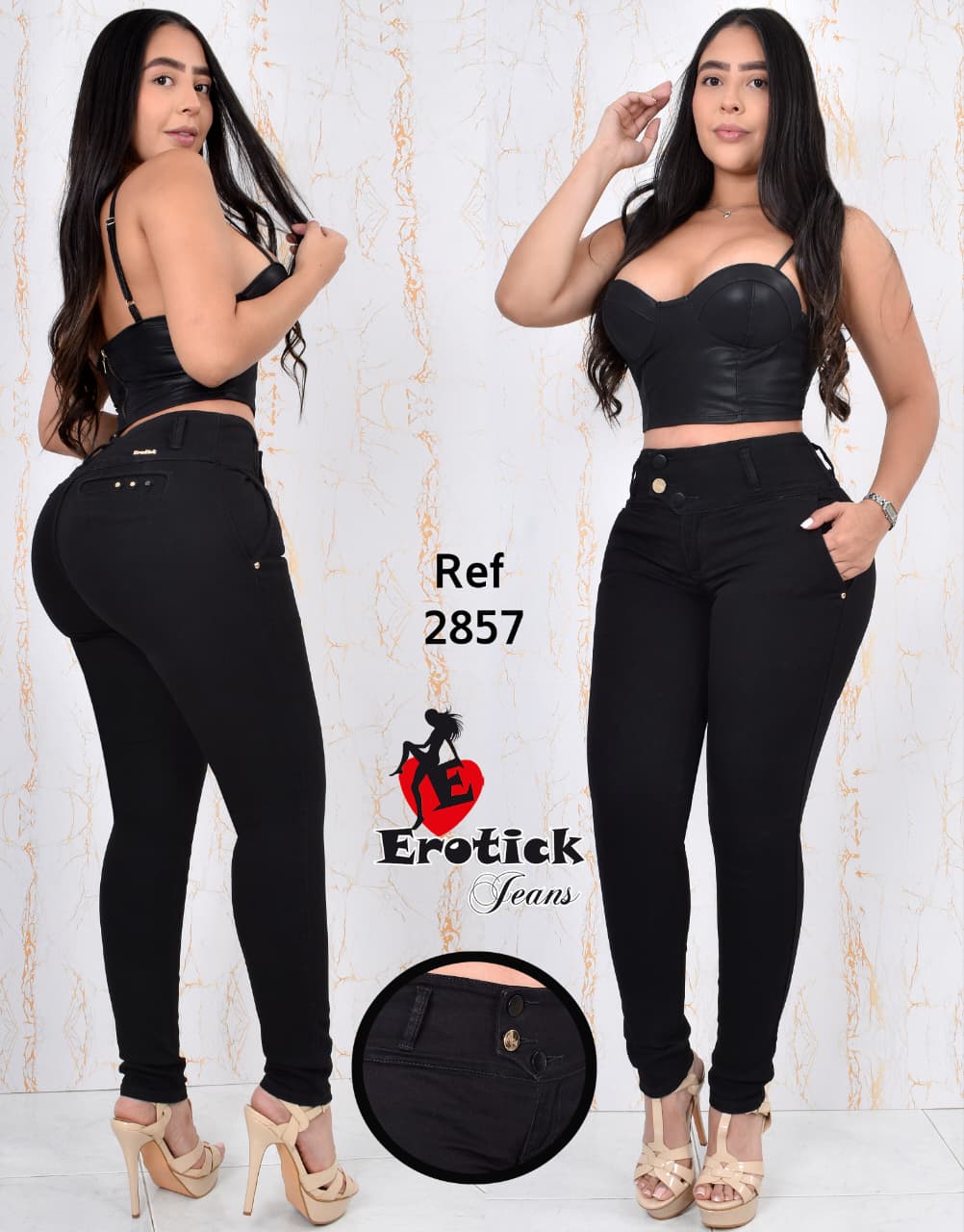 JEANS DE DAMA TIRO ALTO LEVANATCOLA