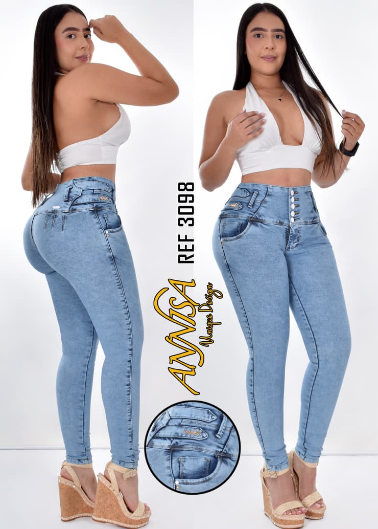JEANS DE DAMA TIRO ALTO LEVANATCOLA