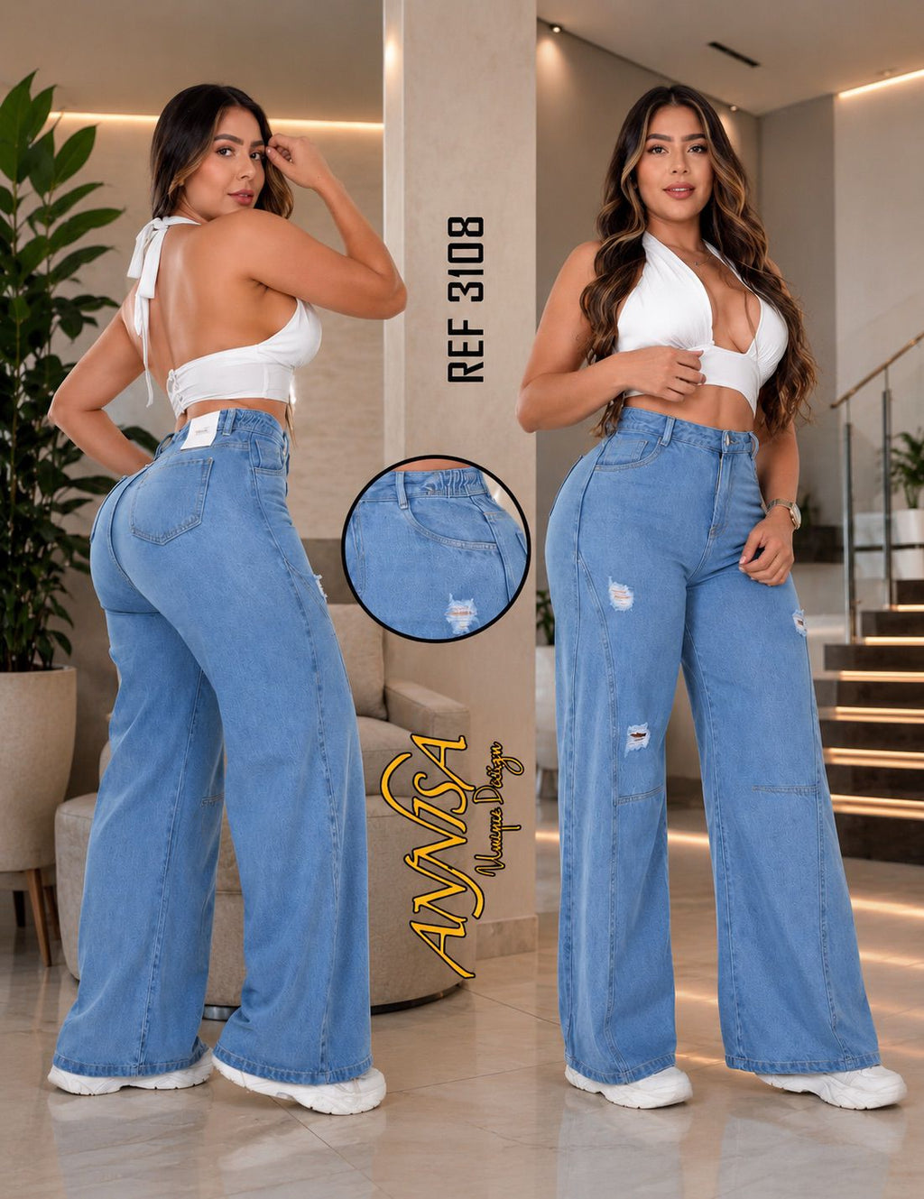 JEANS ANNISA DE DAMA LEVANTACOLA